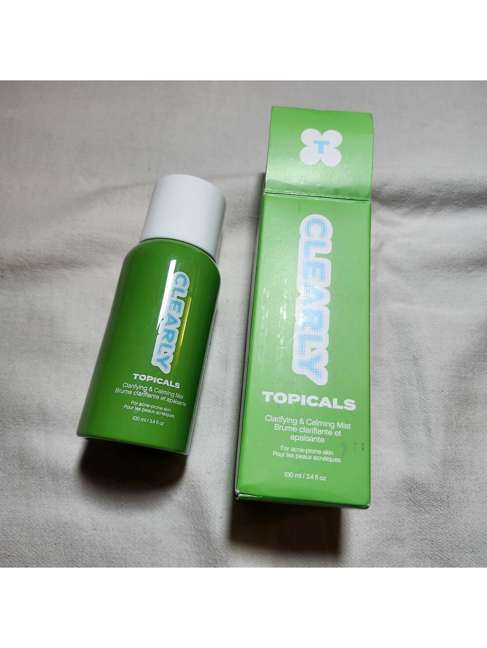 Clearly Topicals Acne Clarifying and Calming Mist.